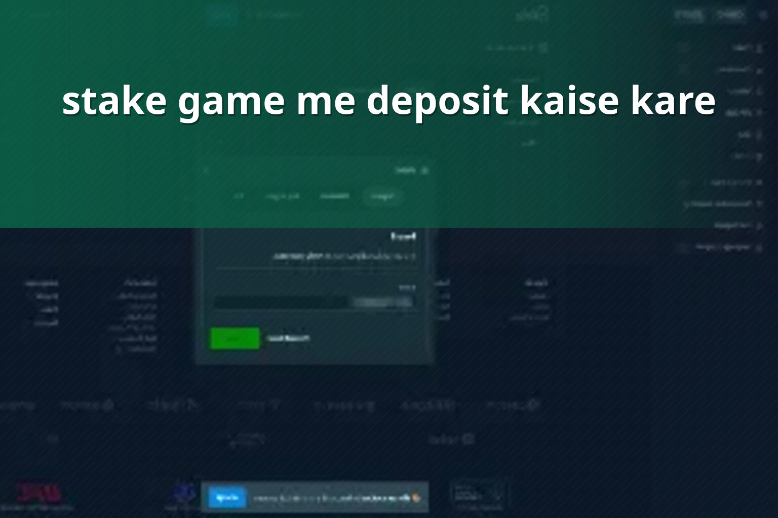 stake game me deposit kaise kare - gaming_brand