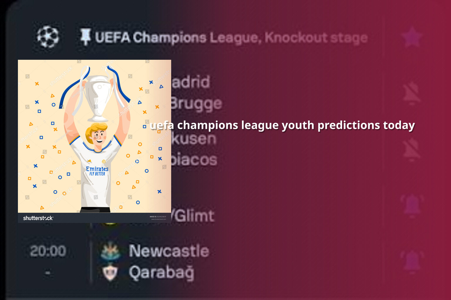 uefa champions league youth predictions today - sportsbook