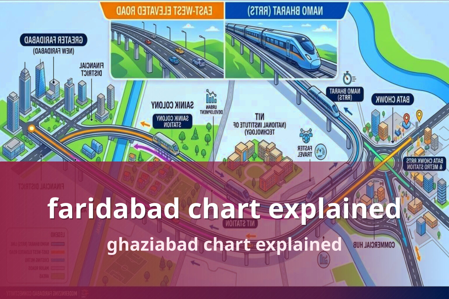 faridabad chart explained ghaziabad chart explained