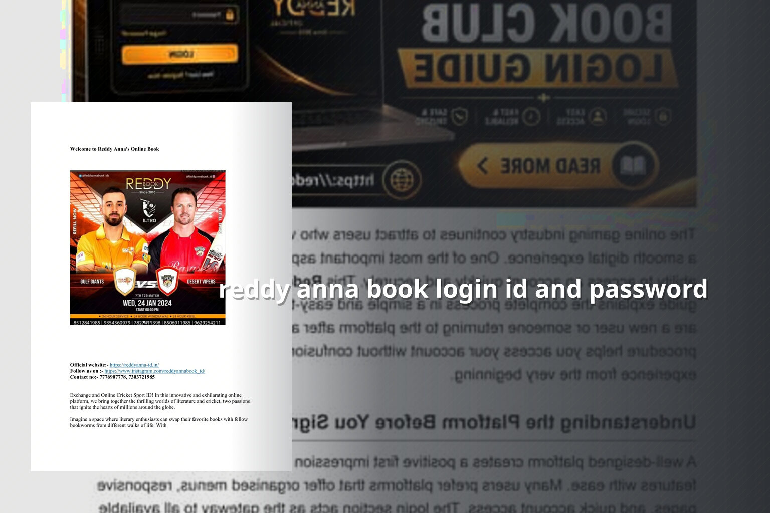 reddy anna book login id and password - gaming_brand