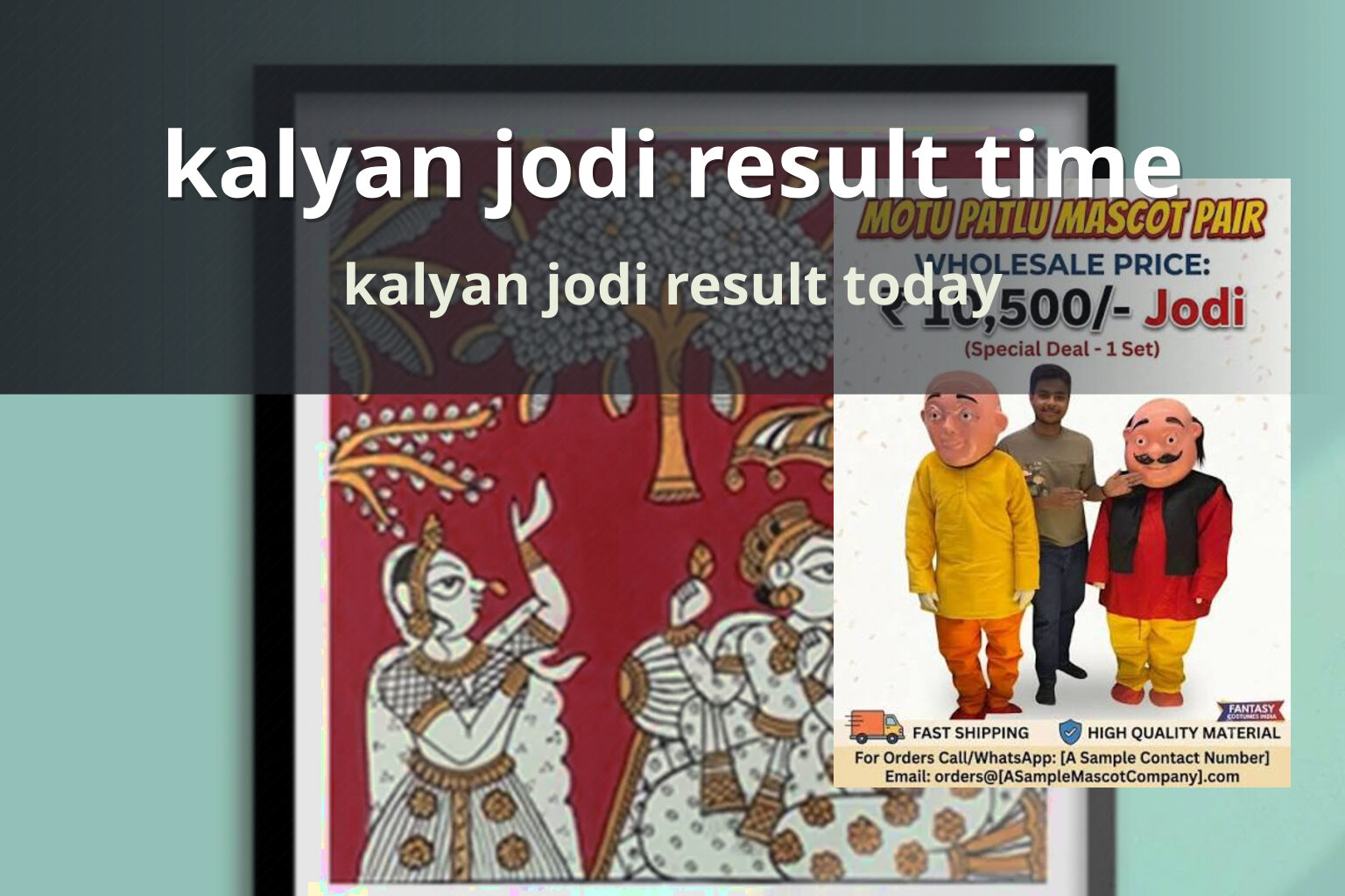 kalyan jodi result time kalyan jodi result today