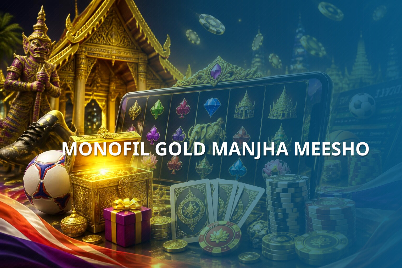 MONOFIL GOLD MANJHA MEESHO - ecommerce product