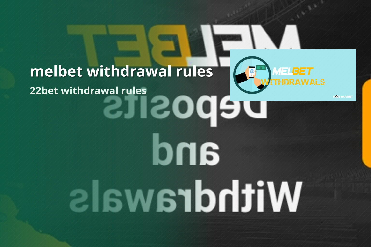 melbet withdrawal rules - gaming_brand