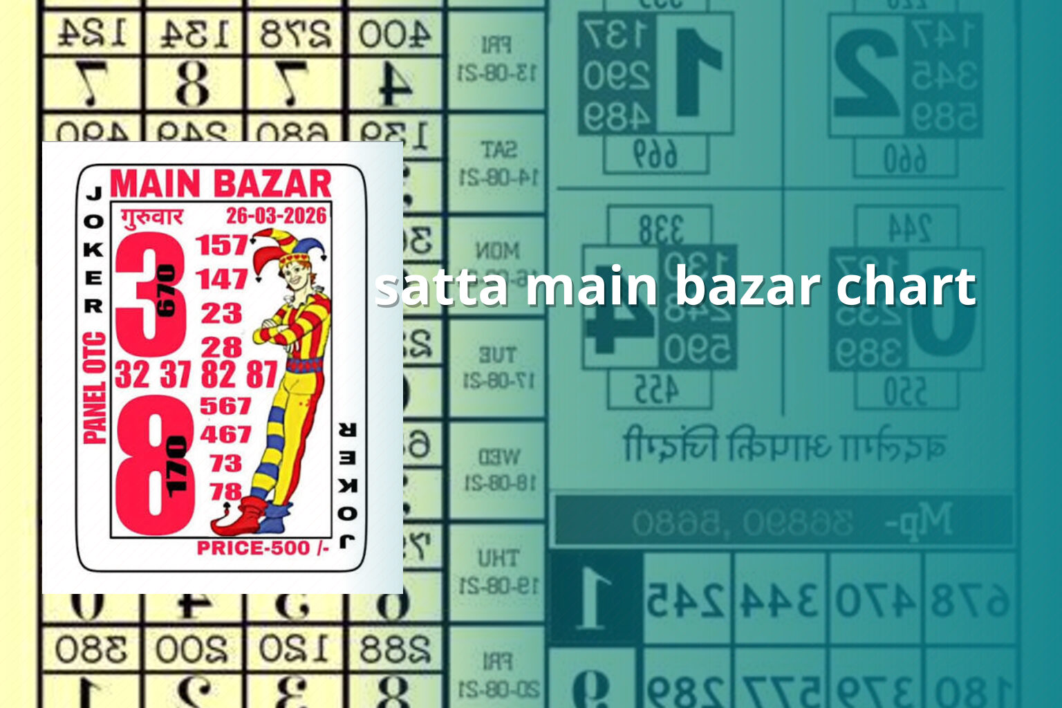 satta main bazar chart - matka_satta