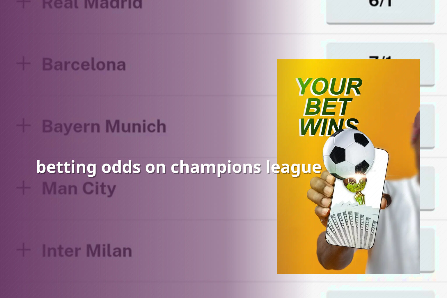betting odds on champions league - online gaming