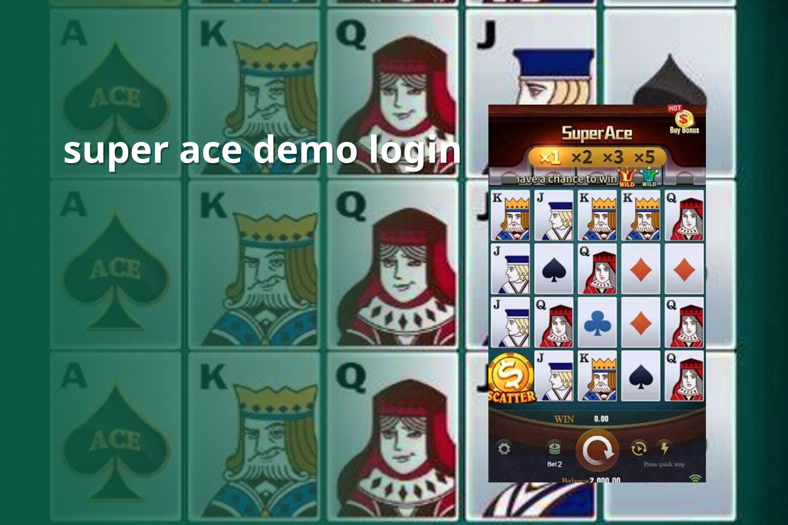 super ace demo login - slots