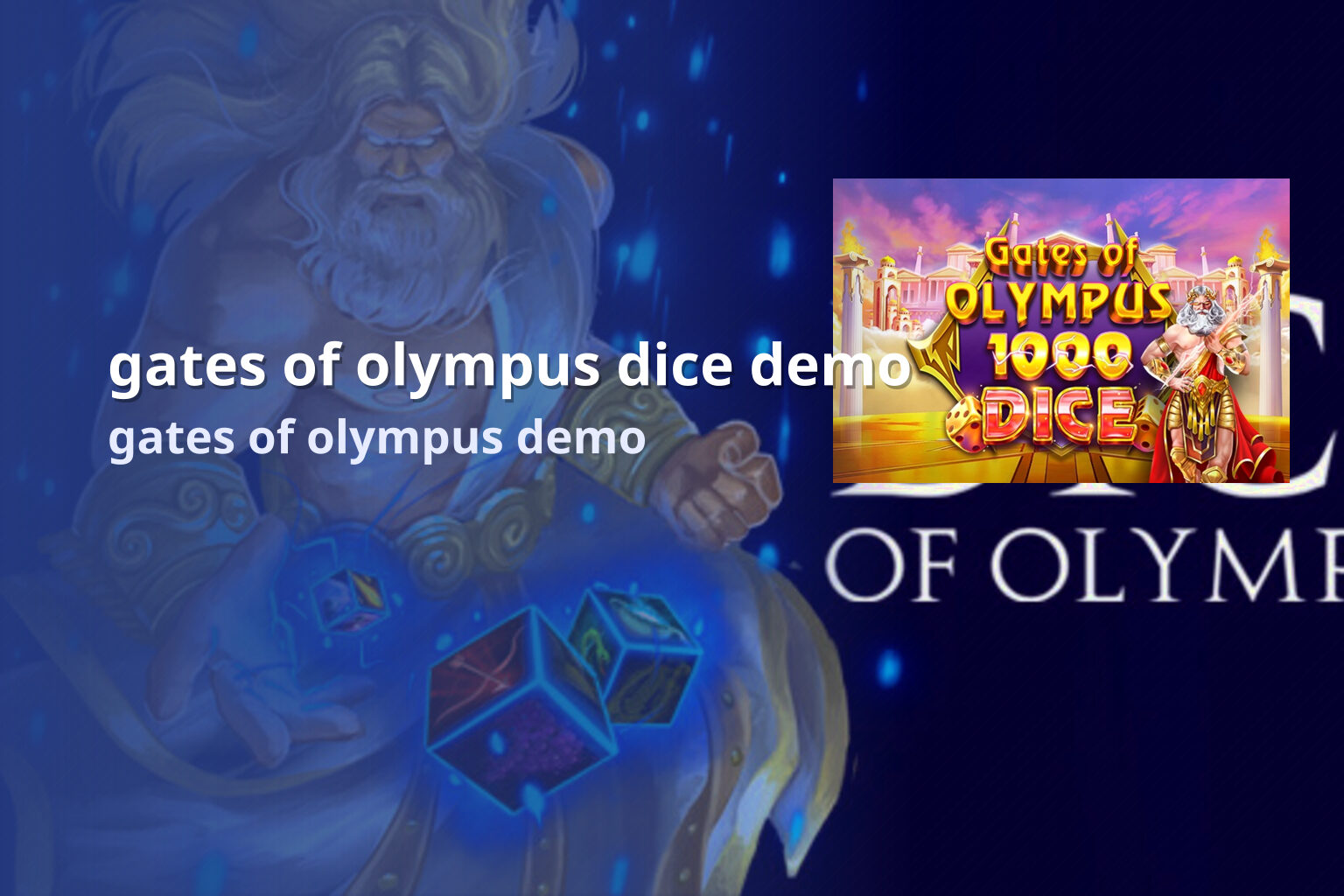 gates of olympus dice demo gates of olympus demo
