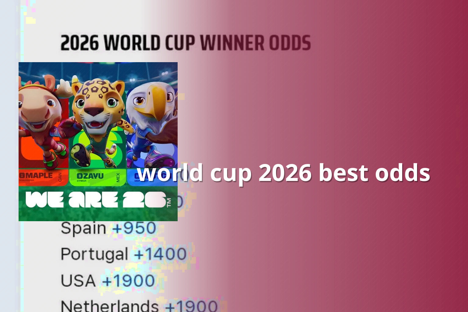 world cup 2026 best odds - cricket_betting