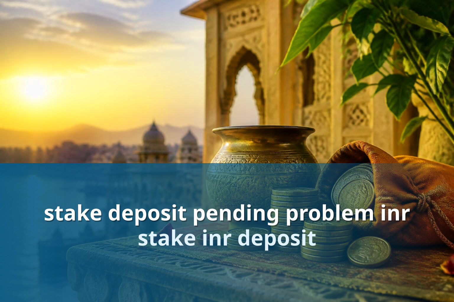 stake deposit pending problem inr stake inr deposit