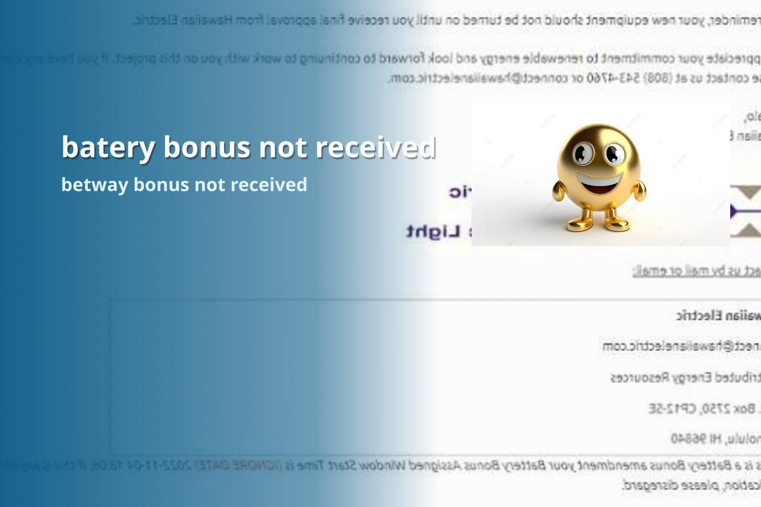 batery bonus not received betway bonus not received