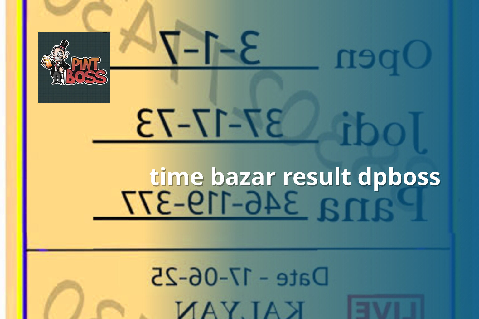 time bazar result dpboss - matka_satta