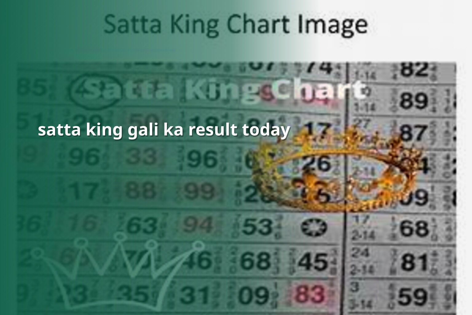 satta king gali ka result today - matka_satta