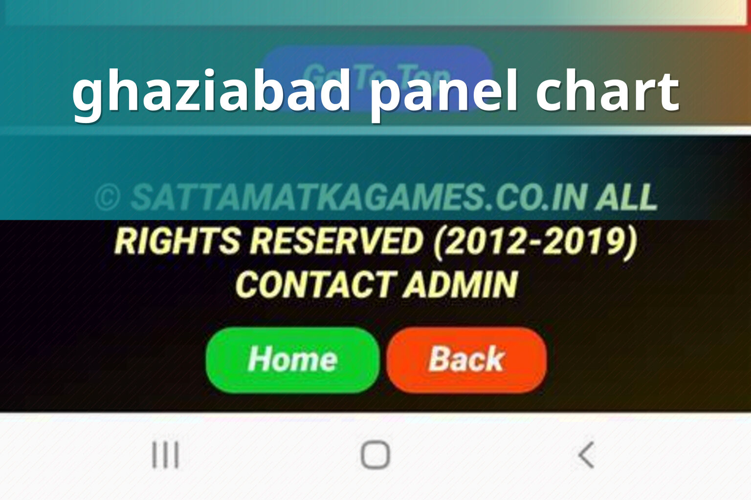 ghaziabad panel chart - online_gaming