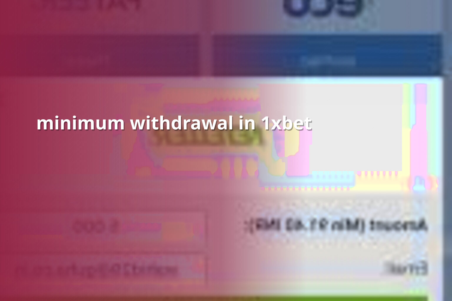 minimum withdrawal in 1xbet - gaming_brand
