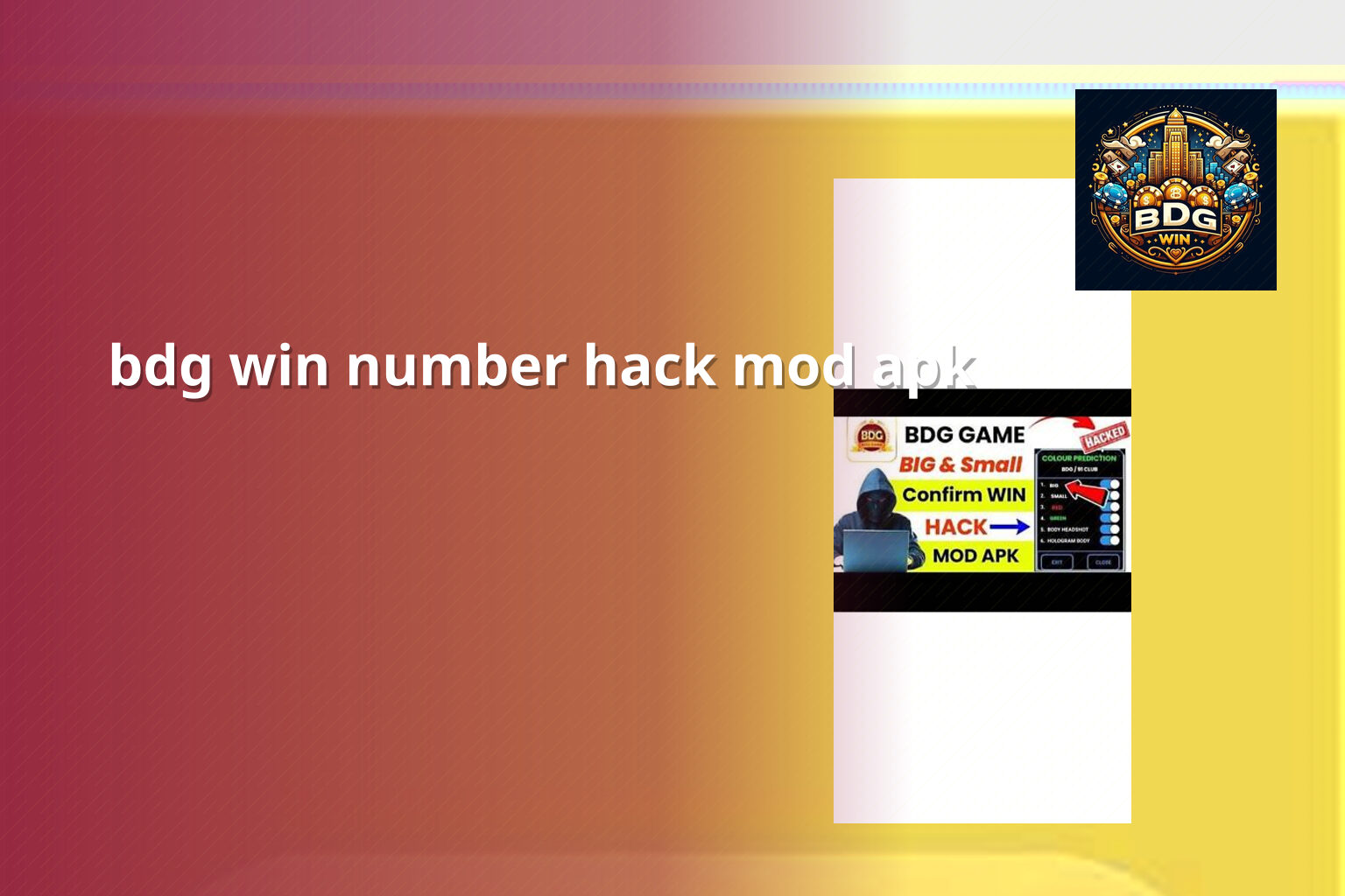 bdg win number hack mod apk - online_gaming