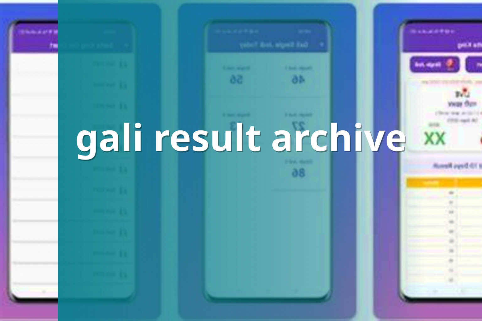 gali result archive - matka_satta