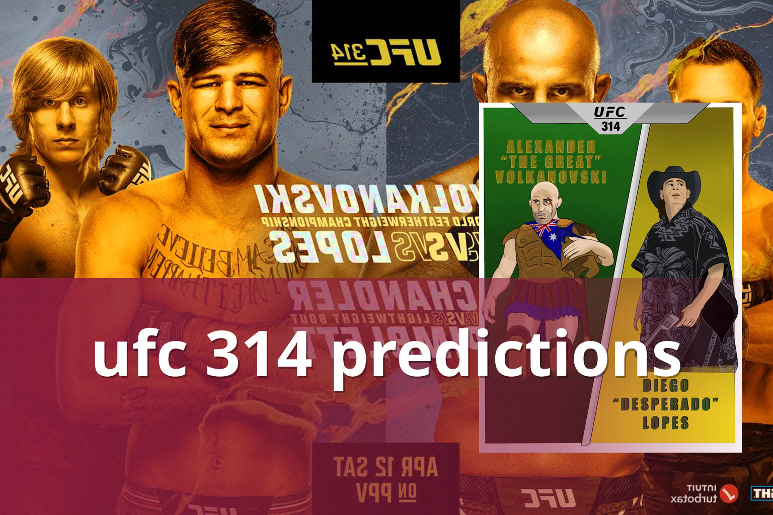 ufc 314 predictions - sportsbook