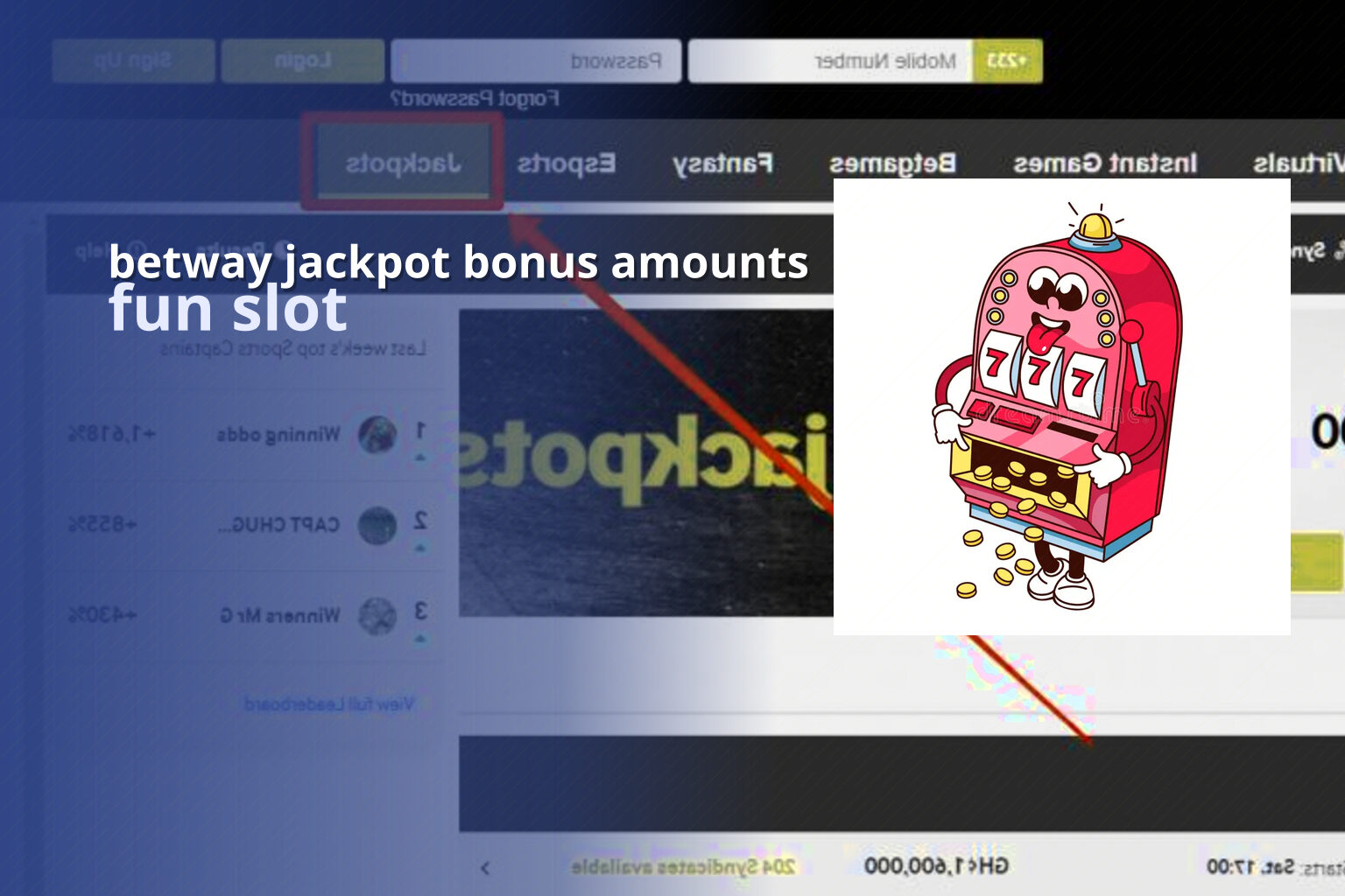 betway jackpot bonus amounts fun slot