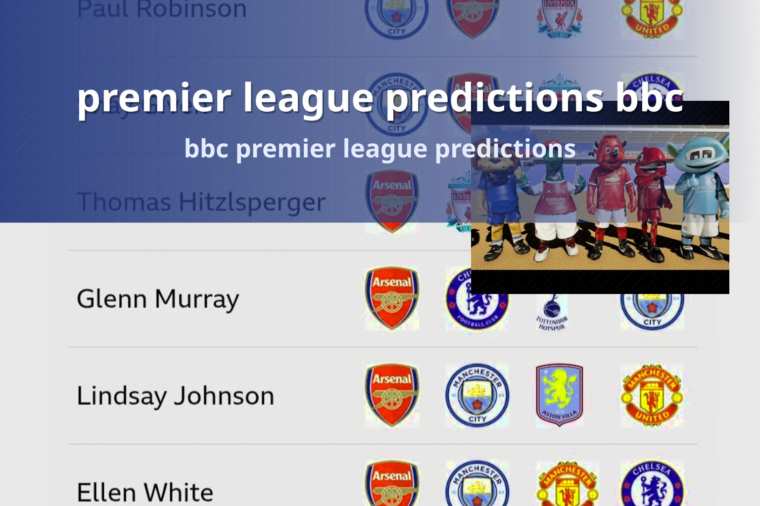 premier league predictions bbc - sportsbook