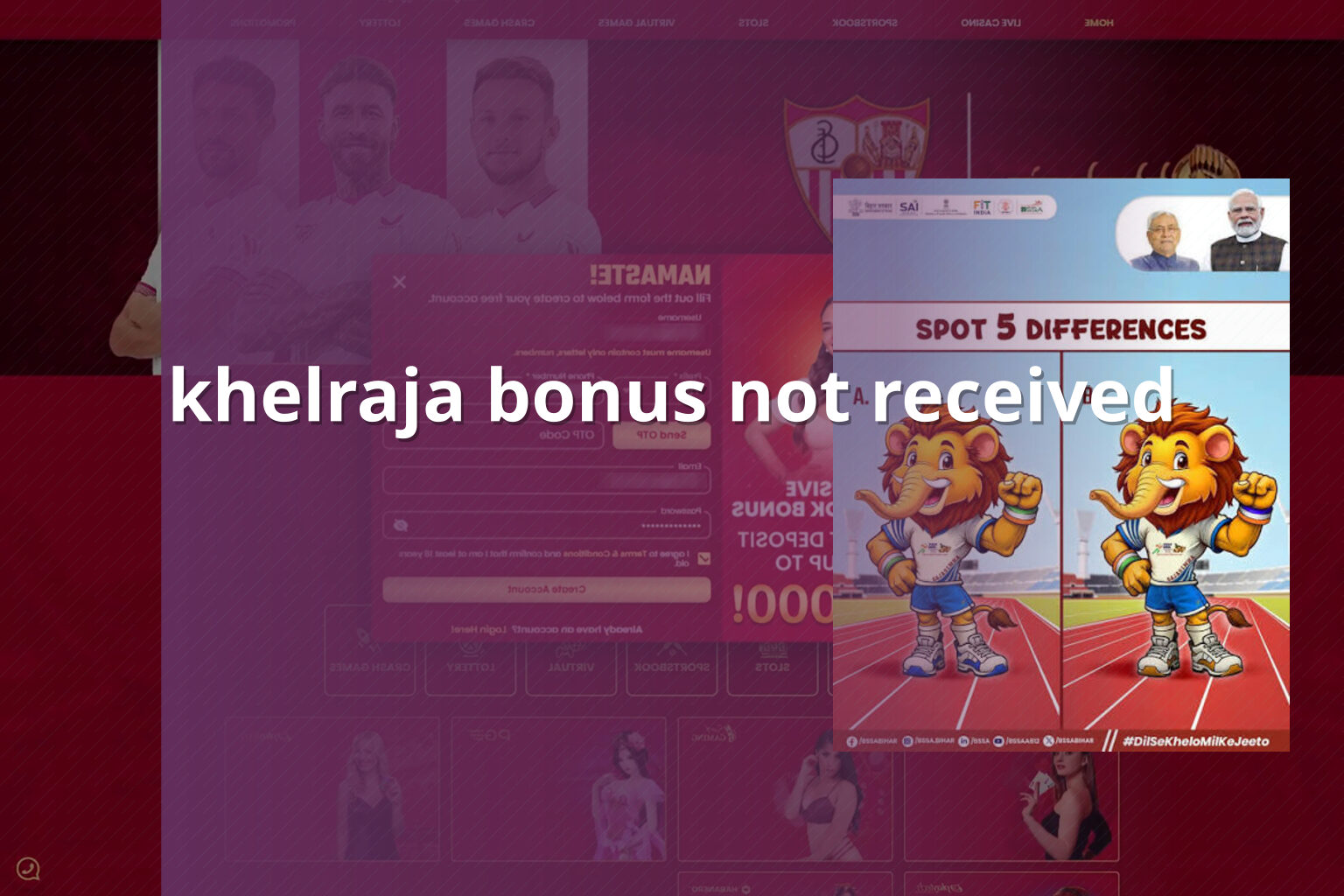 khelraja bonus not received - gaming_brand