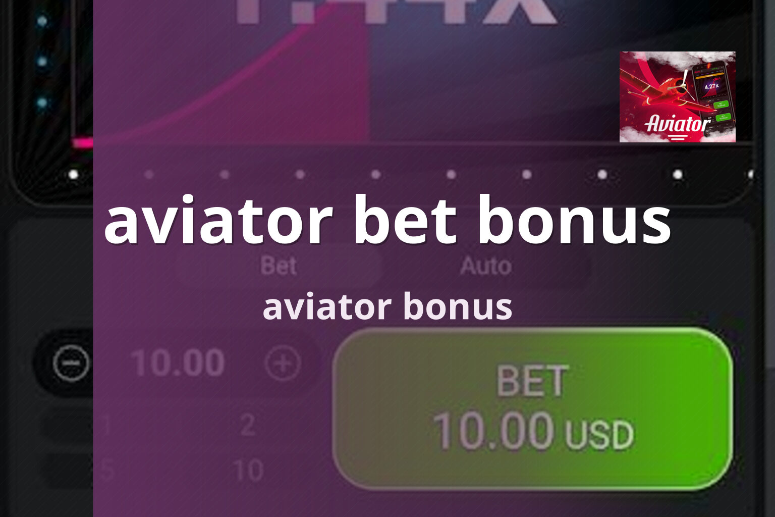 aviator bet bonus - crash_games