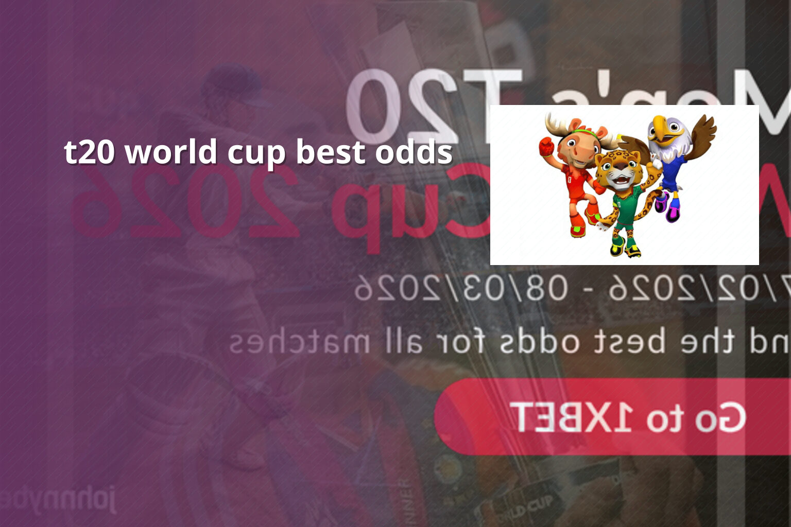 t20 world cup best odds - cricket_betting