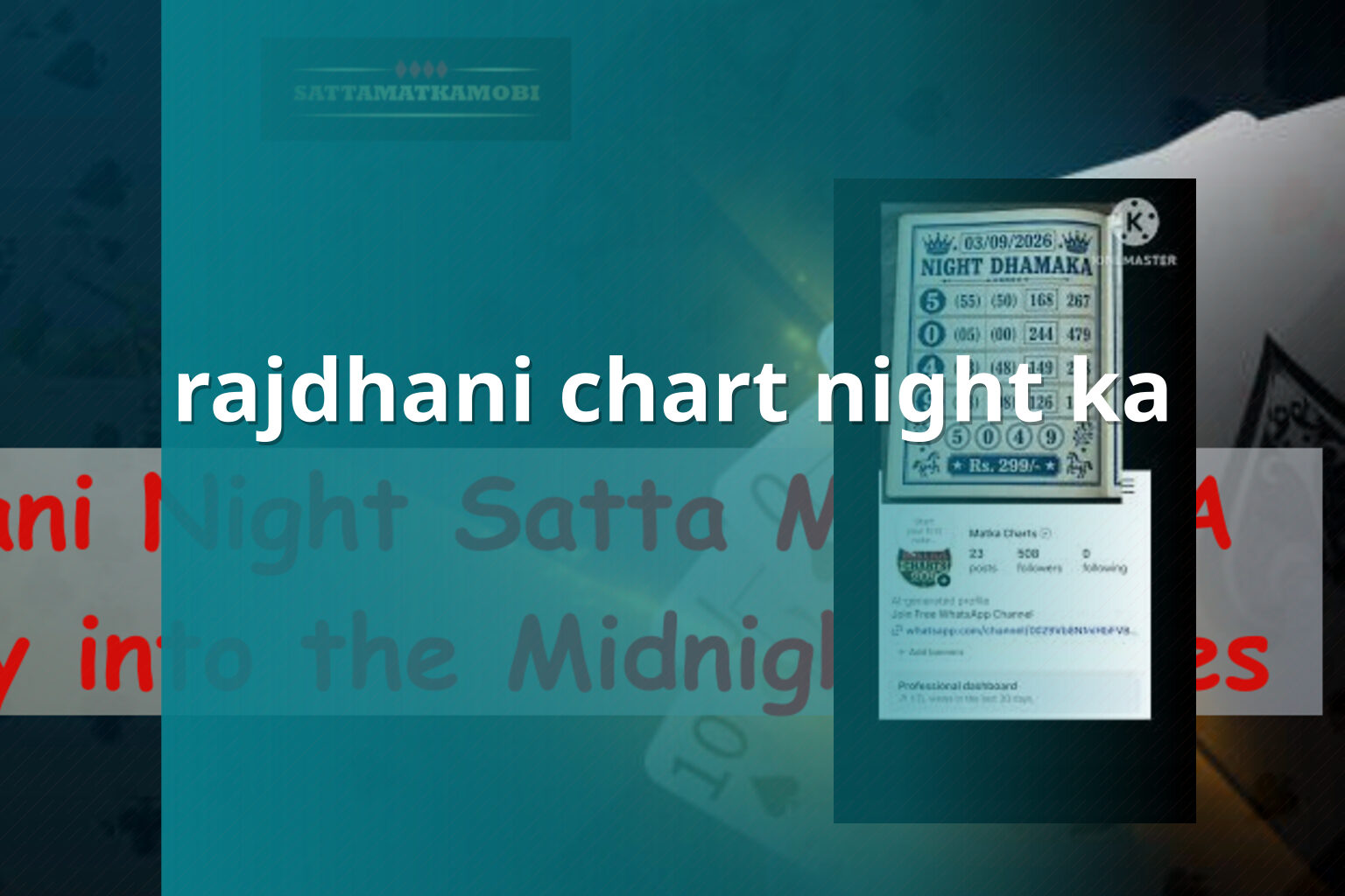 rajdhani chart night ka - matka_satta
