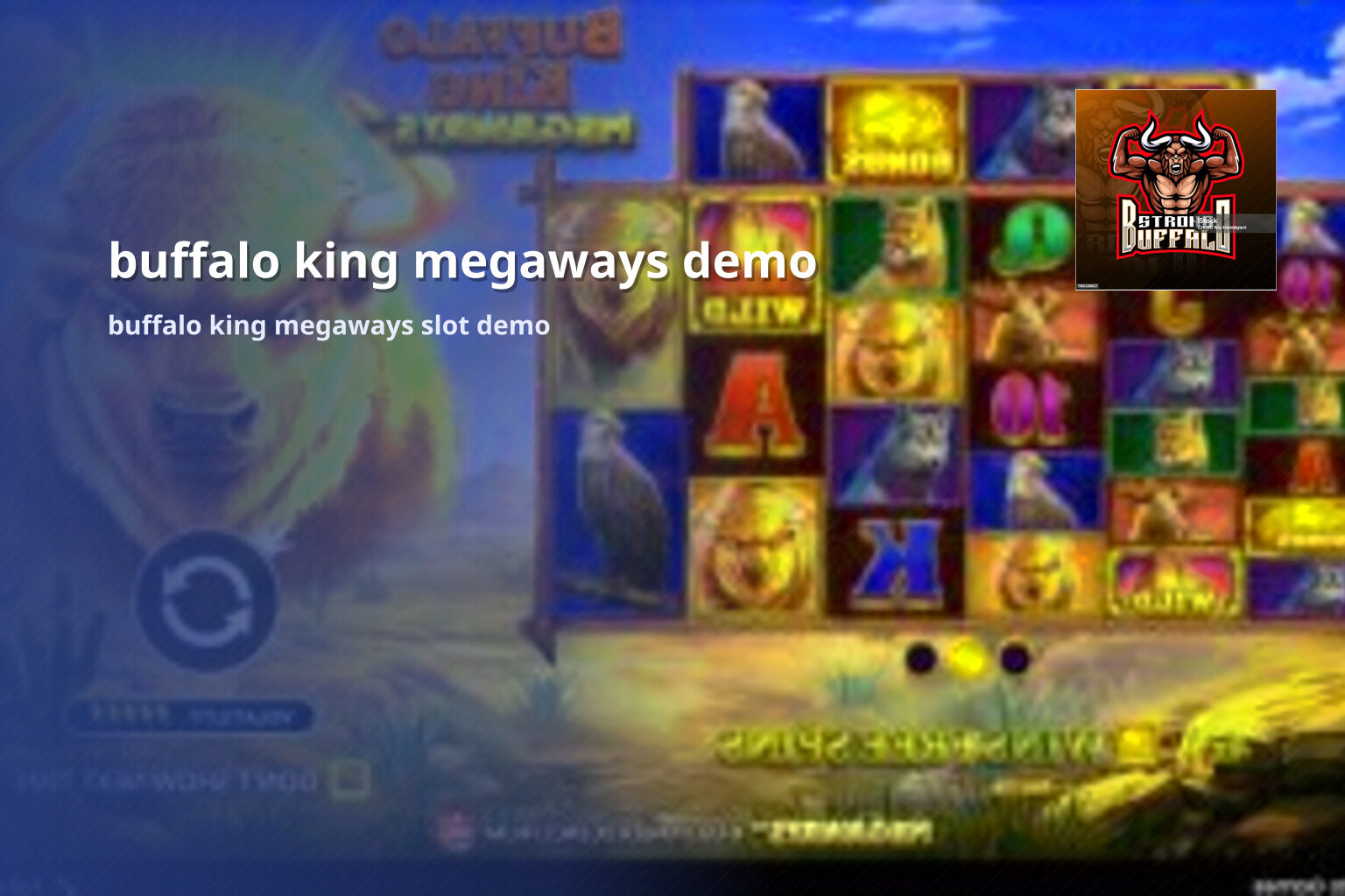 buffalo king megaways demo - slots