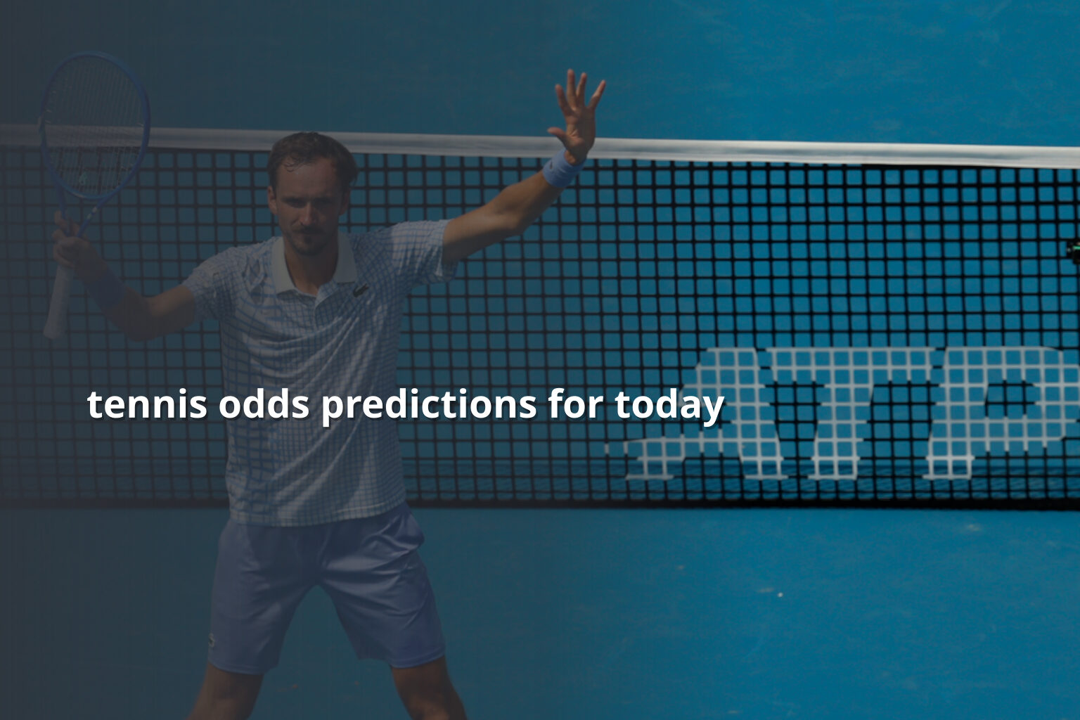 tennis odds predictions for today - sportsbook