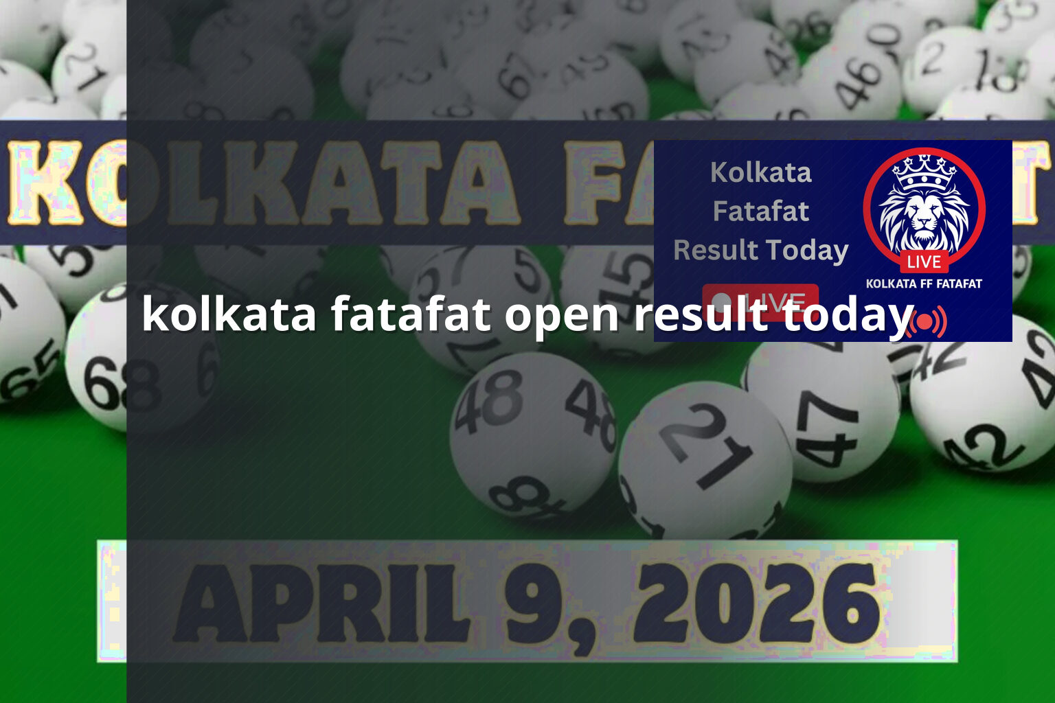 kolkata fatafat open result today - online_gaming