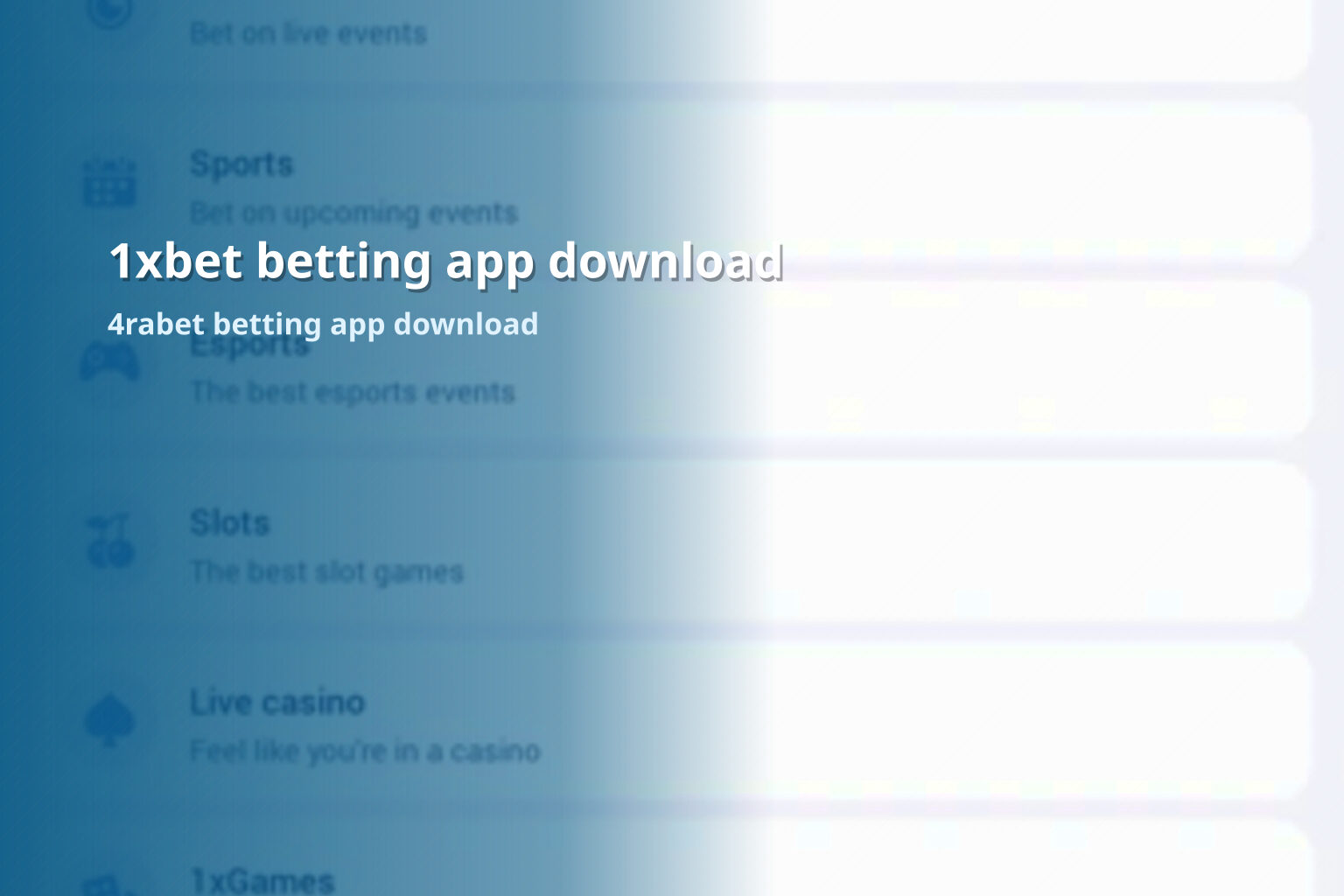 1xbet betting app download 4rabet betting app download