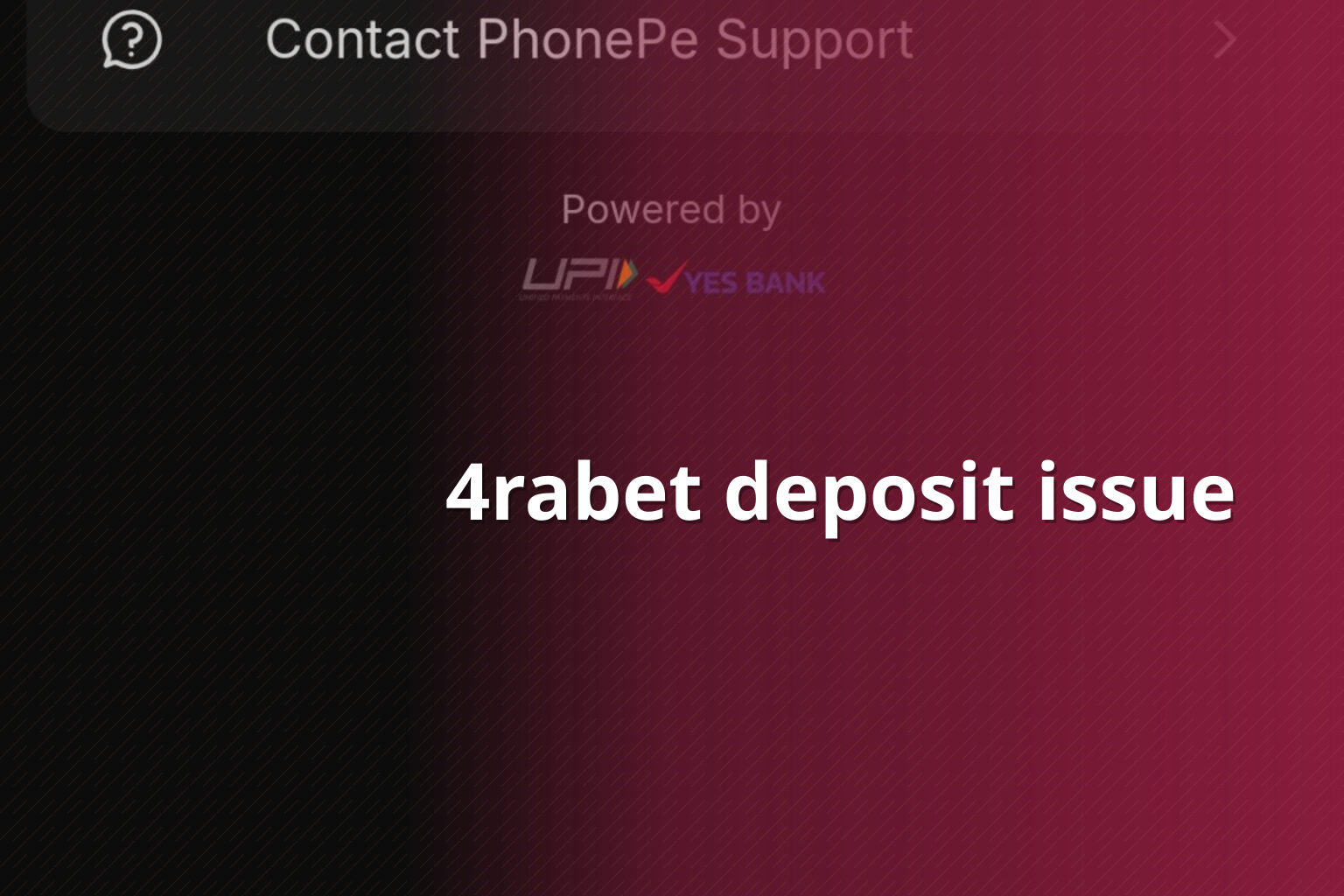 4rabet deposit issue - online gaming transaction support
