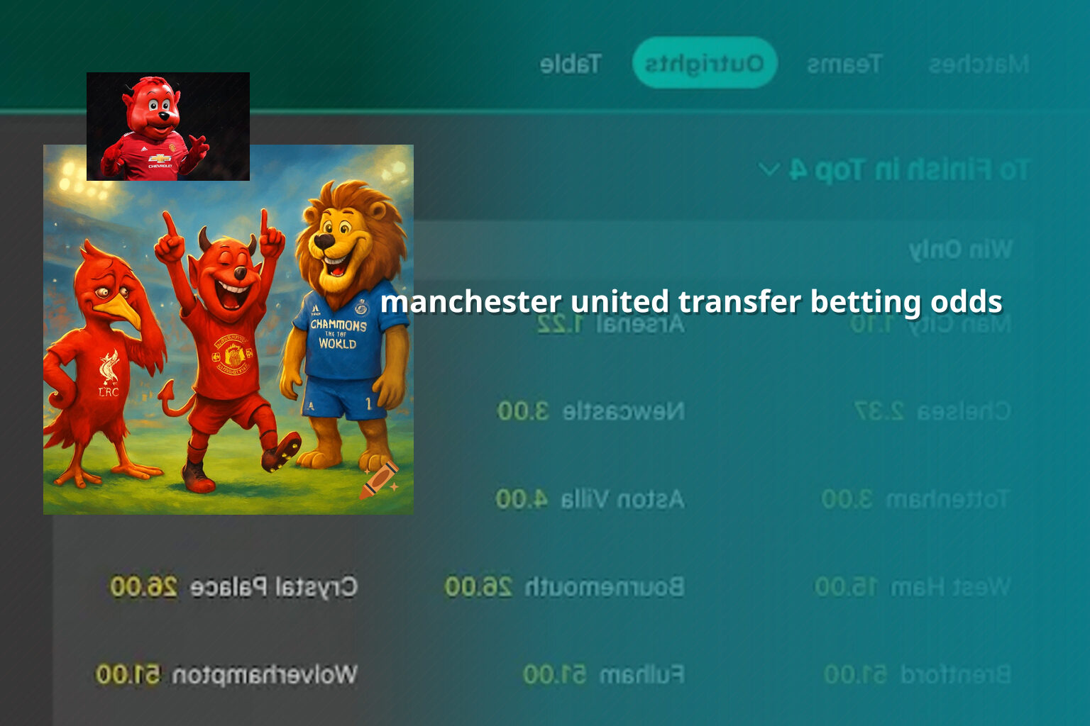 manchester united transfer betting odds - การพนัน