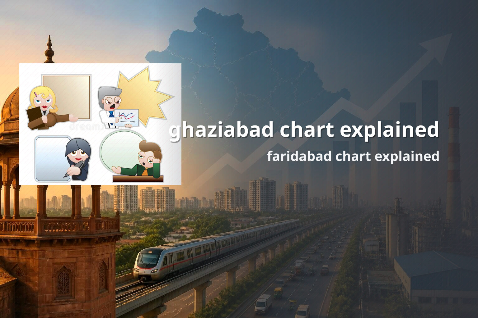 ghaziabad chart explained faridabad chart explained