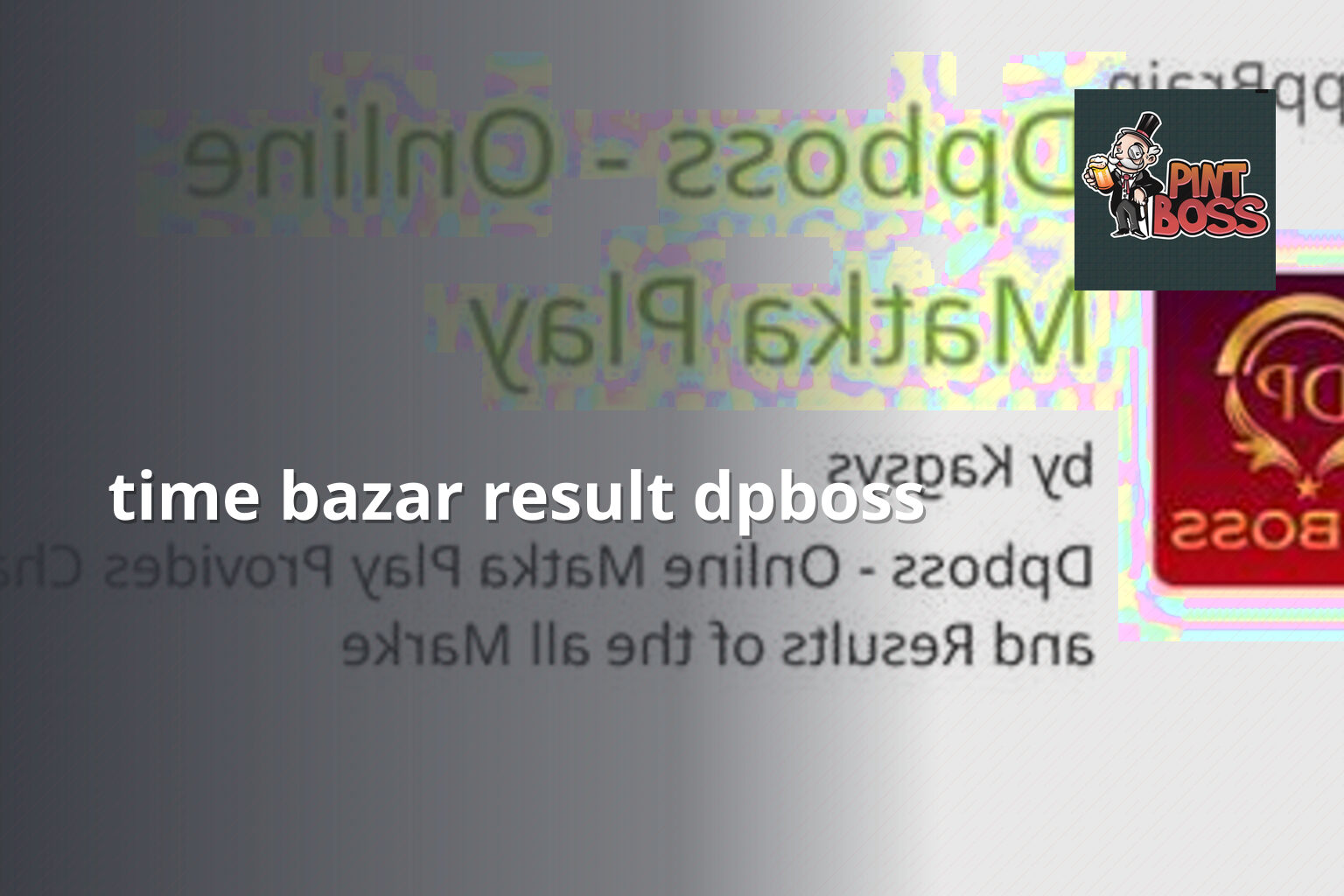 time bazar result dpboss - matka_satta