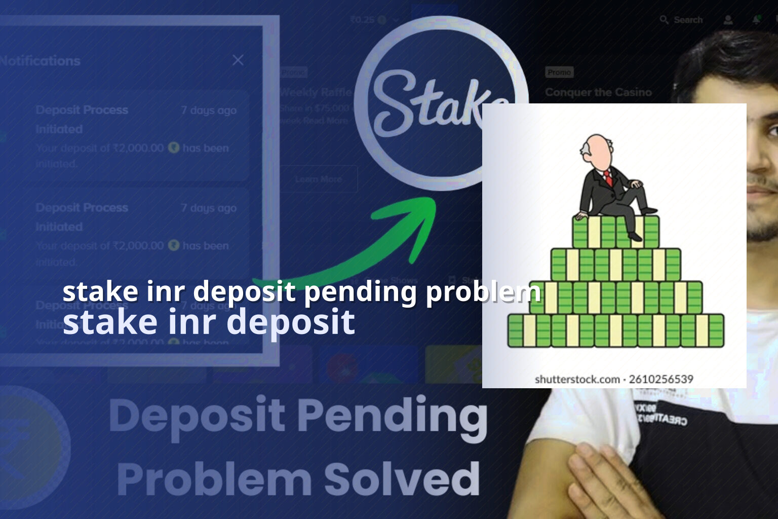 stake inr deposit pending problem stake inr deposit