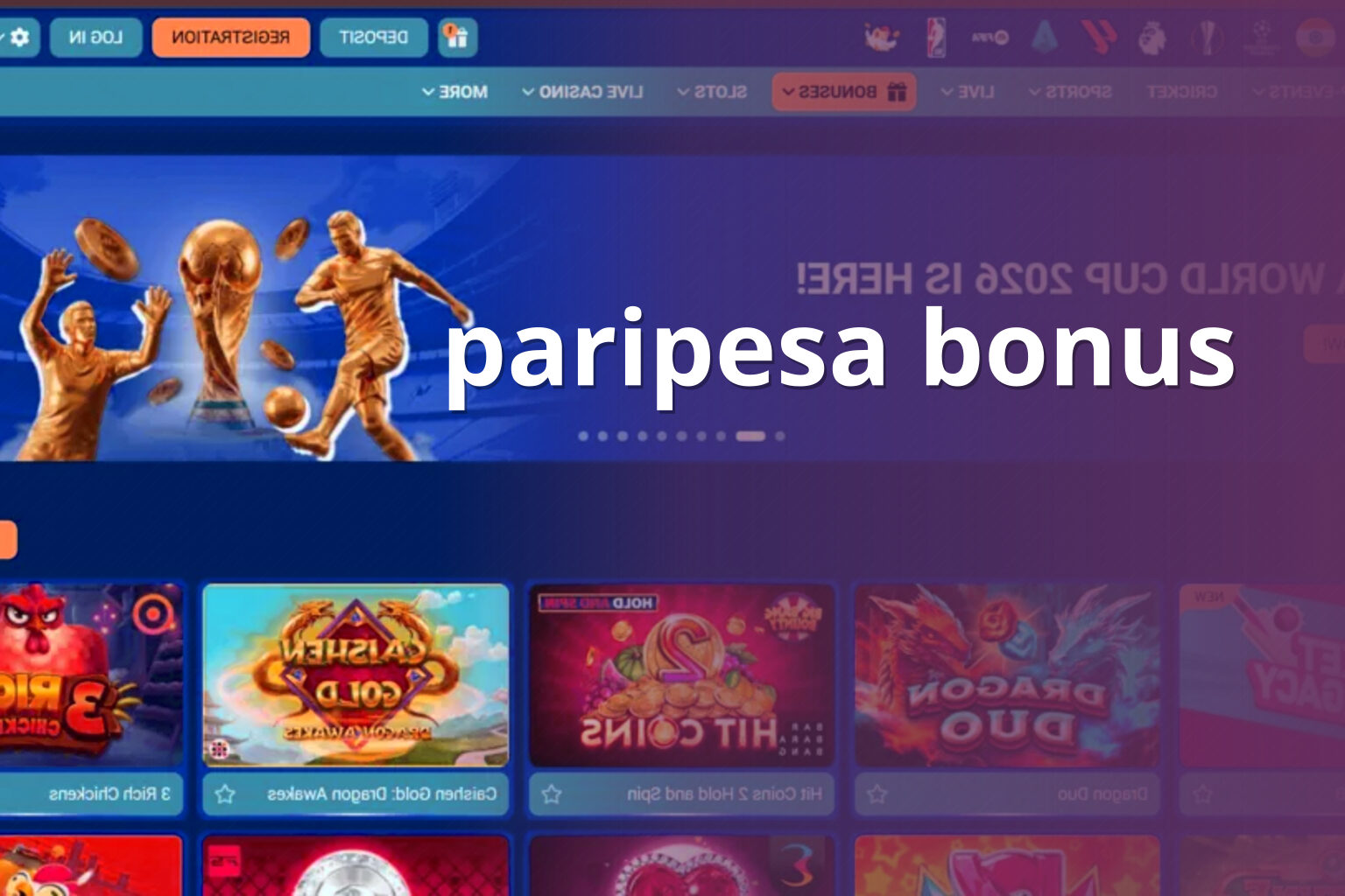 paripesa bonus - gaming_brand