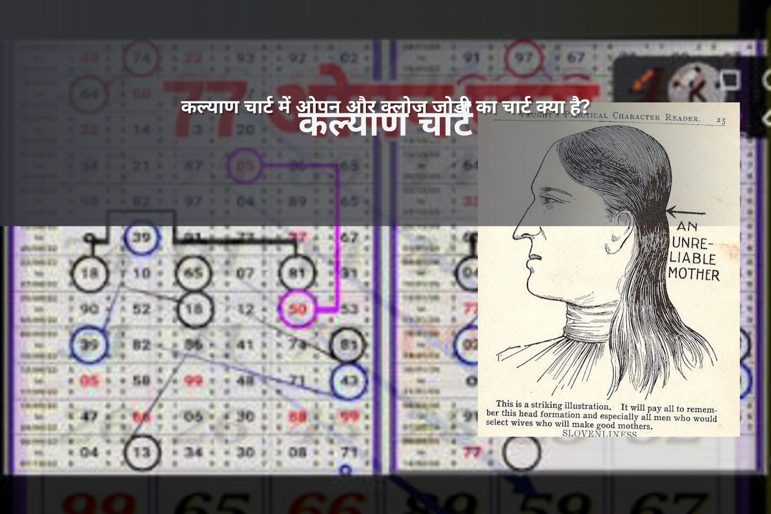 कल्याण चार्ट में ओपन और क्लोज जोड़ी का चार्ट क्या है? - matka_satta
