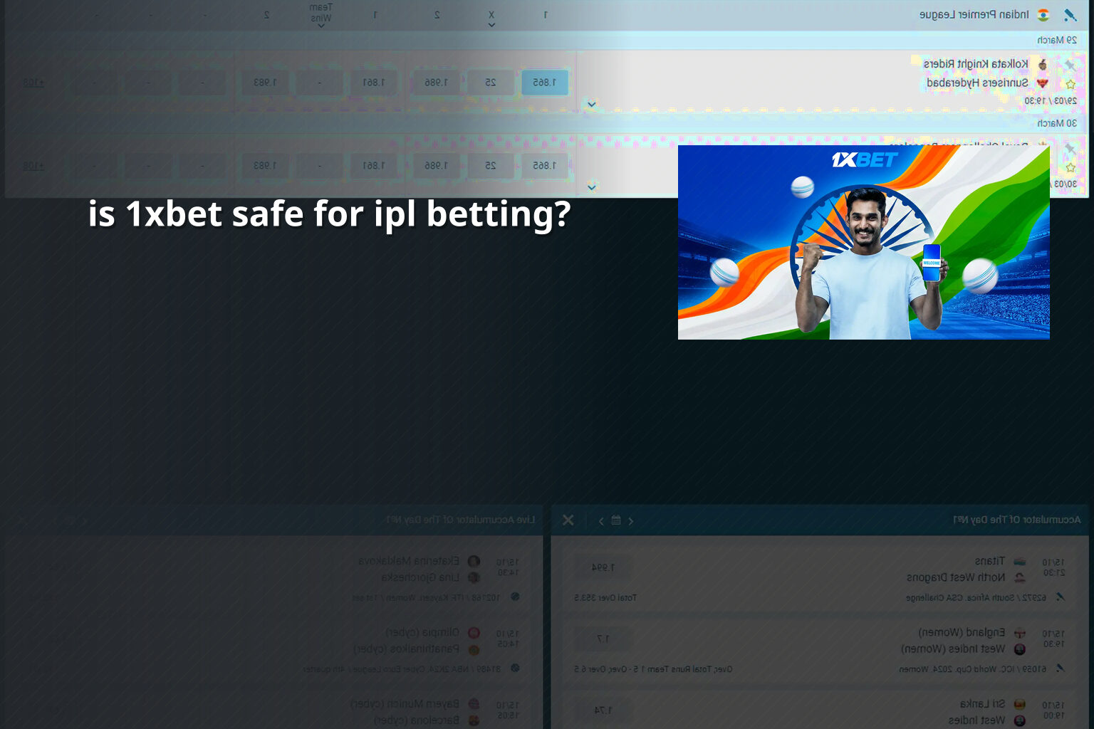 is 1xbet safe for ipl betting? - การพนัน