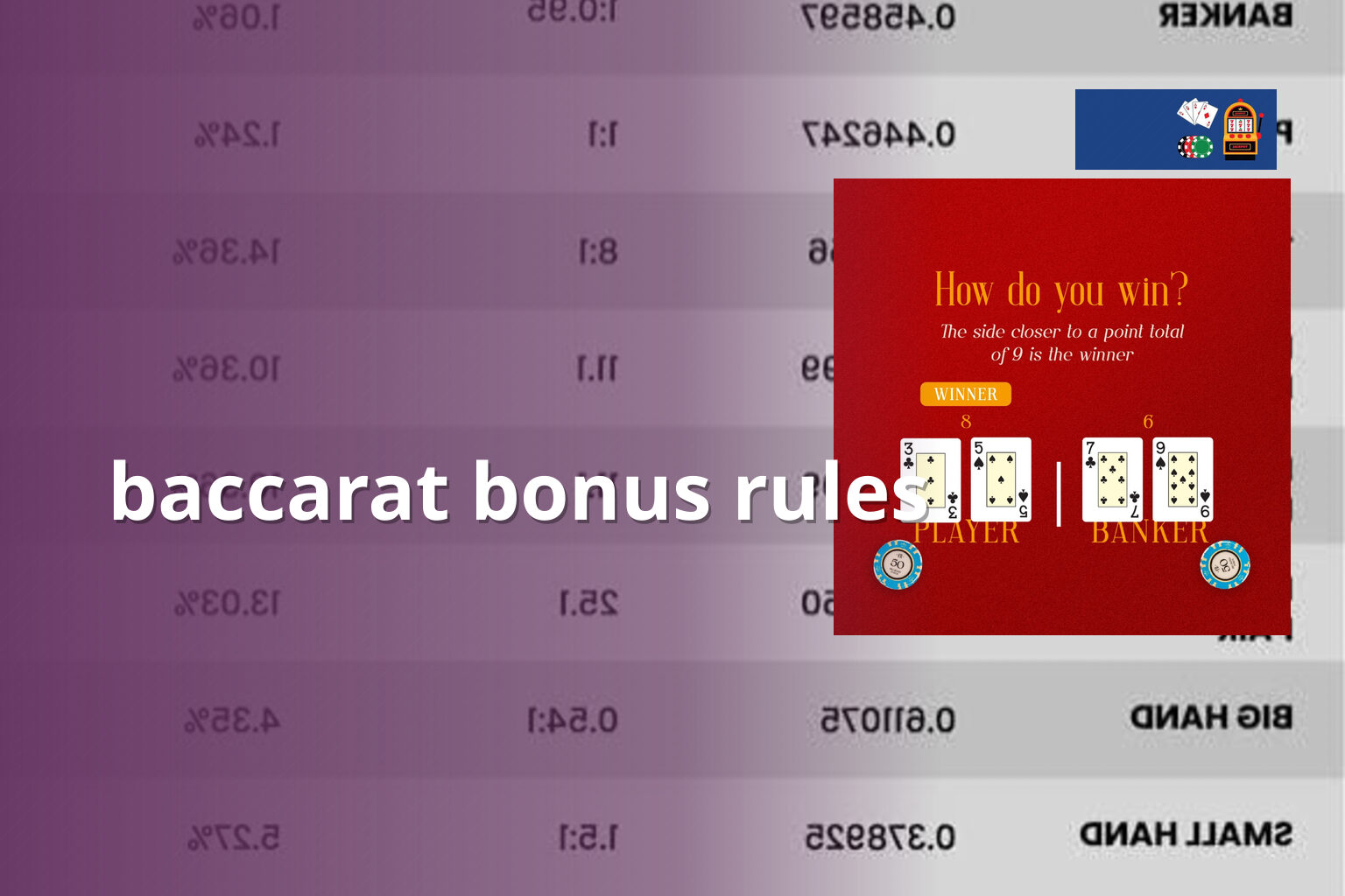 baccarat bonus rules - casino