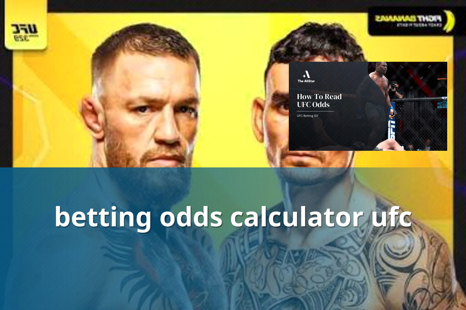 betting odds calculator ufc - การพนัน