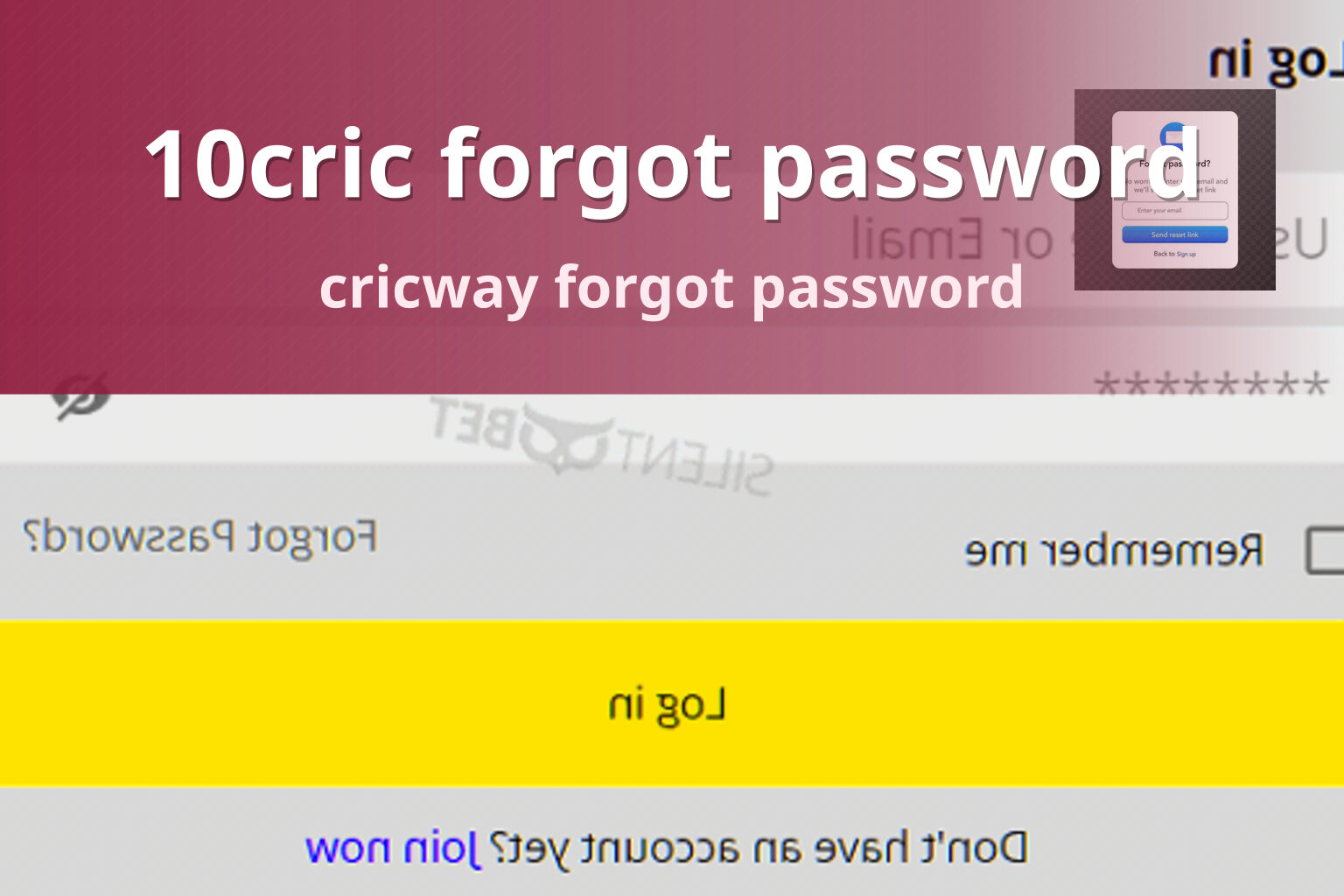 10cric forgot password cricway forgot password