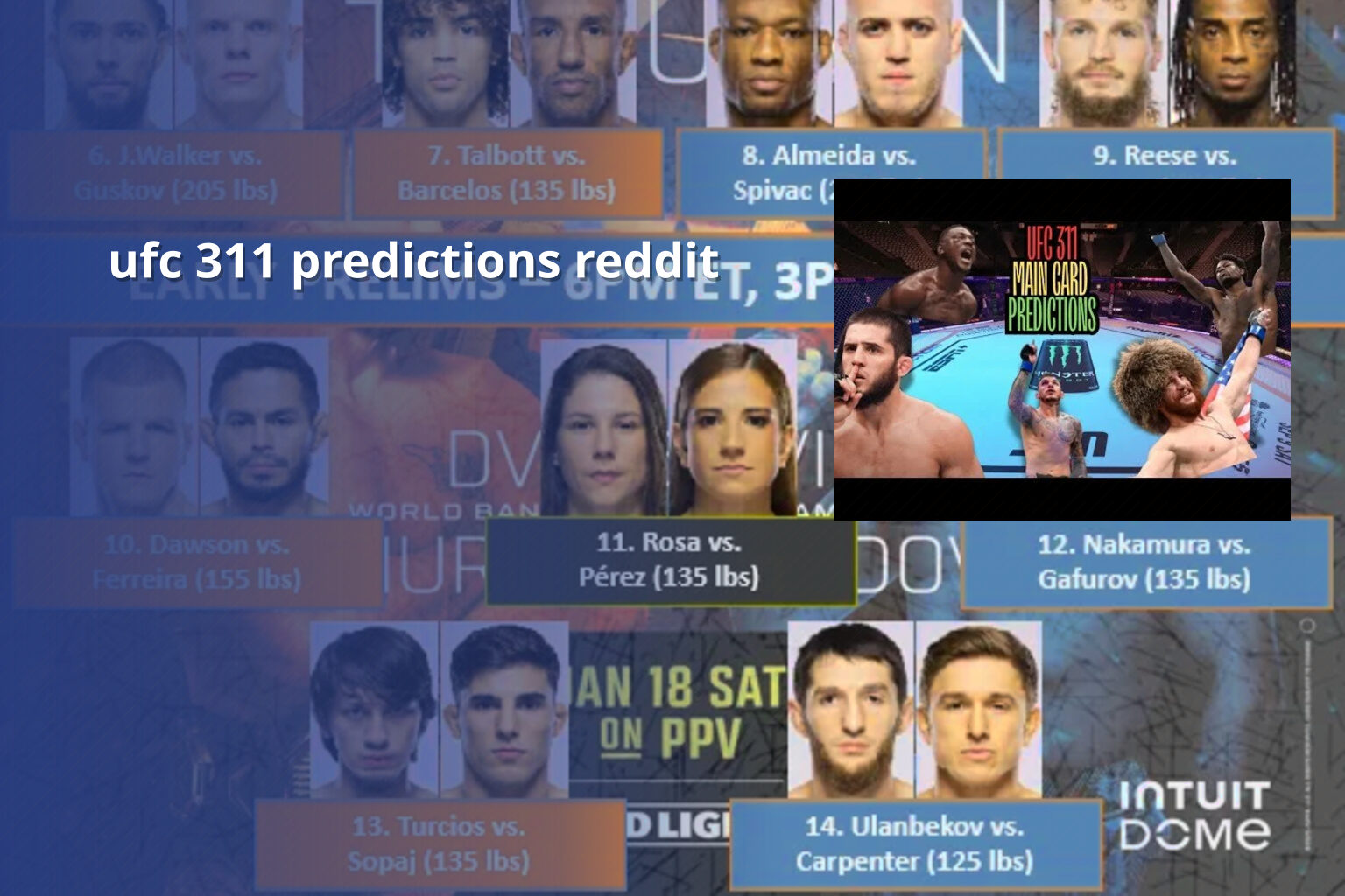 ufc 311 predictions reddit - sportsbook