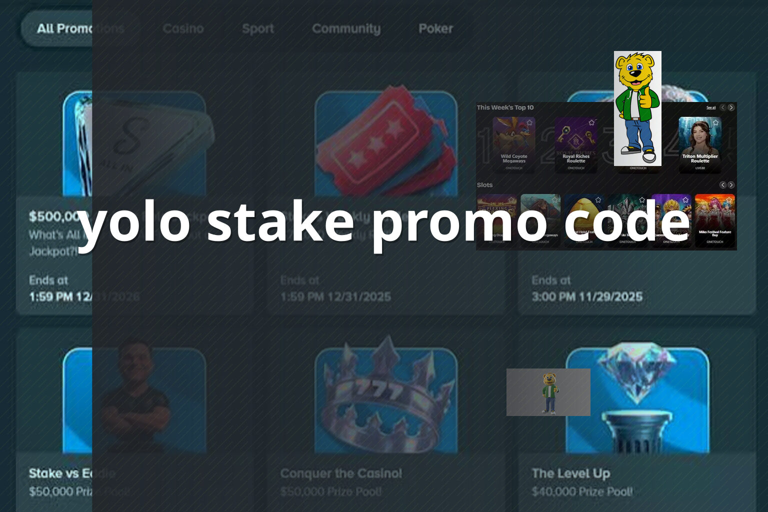 yolo stake promo code - gaming_brand