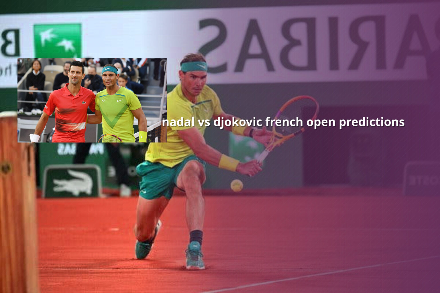nadal vs djokovic french open predictions - sportsbook