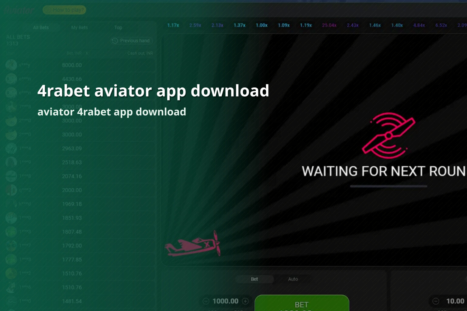 4rabet aviator app download aviator 4rabet app download