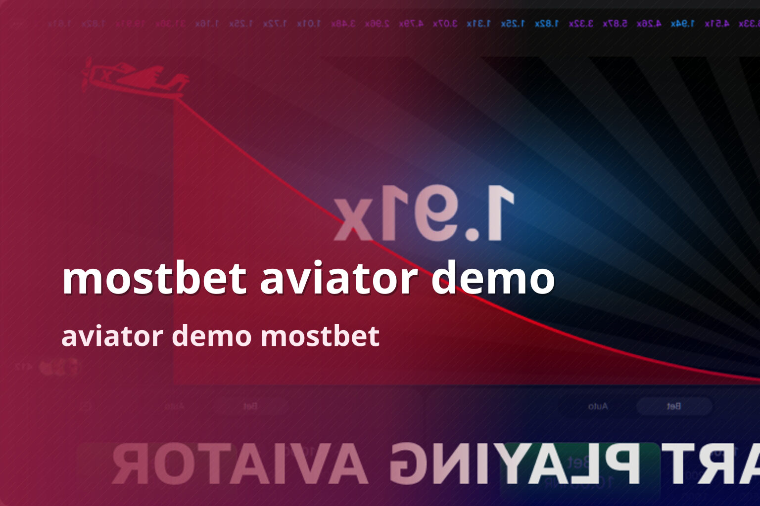 mostbet aviator demo aviator demo mostbet