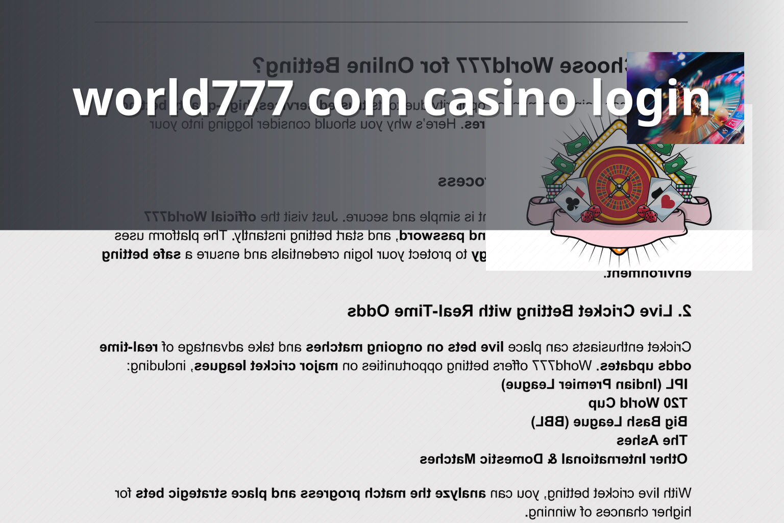 world777 com casino login - gaming_brand