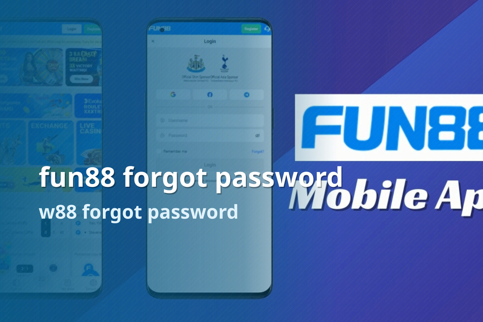 fun88 forgot password w88 forgot password