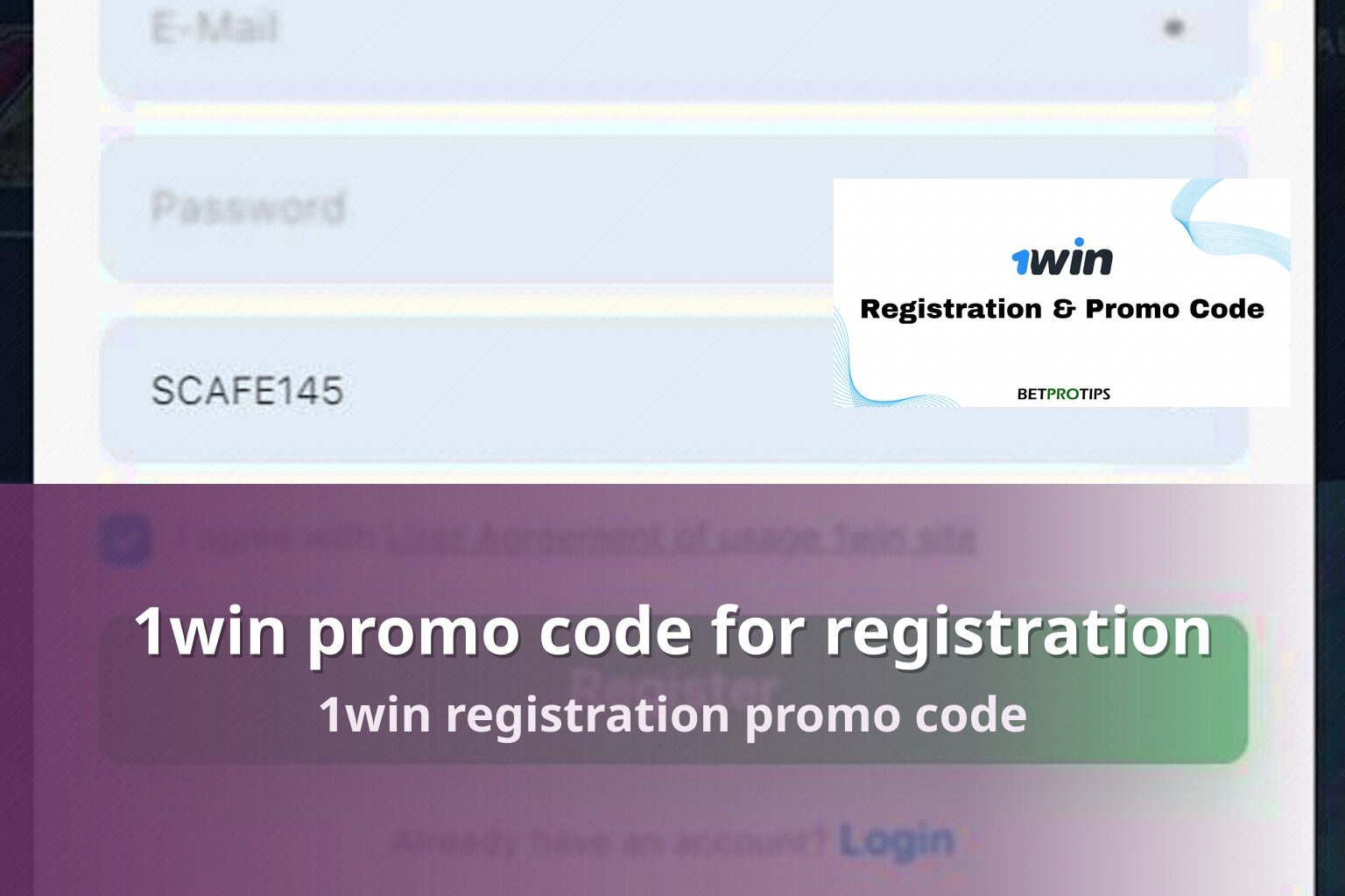 1win promo code for registration 1win registration promo code